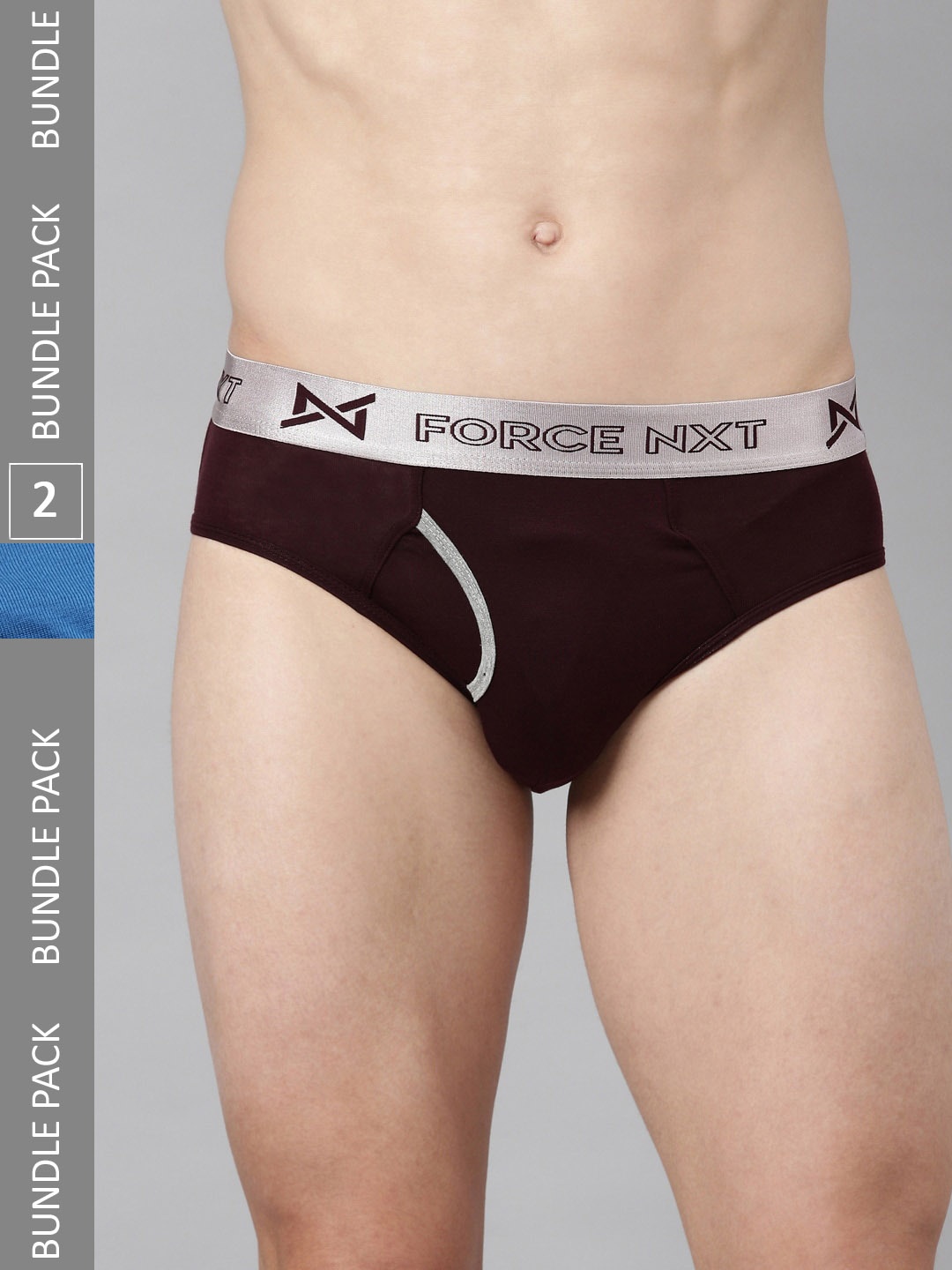 

Force NXT Men Pack Of 2 Assorted Cotton Basic Briefs
