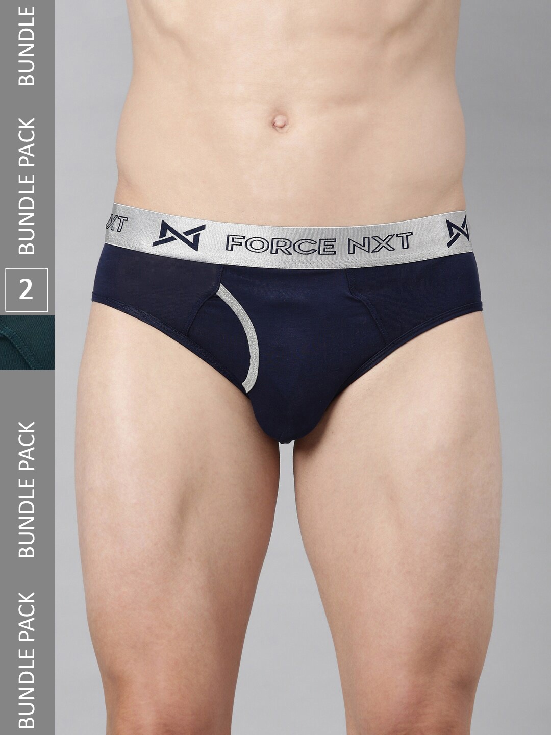 

Force NXT Men Pack Of 2 Assorted Cotton Basic Briefs