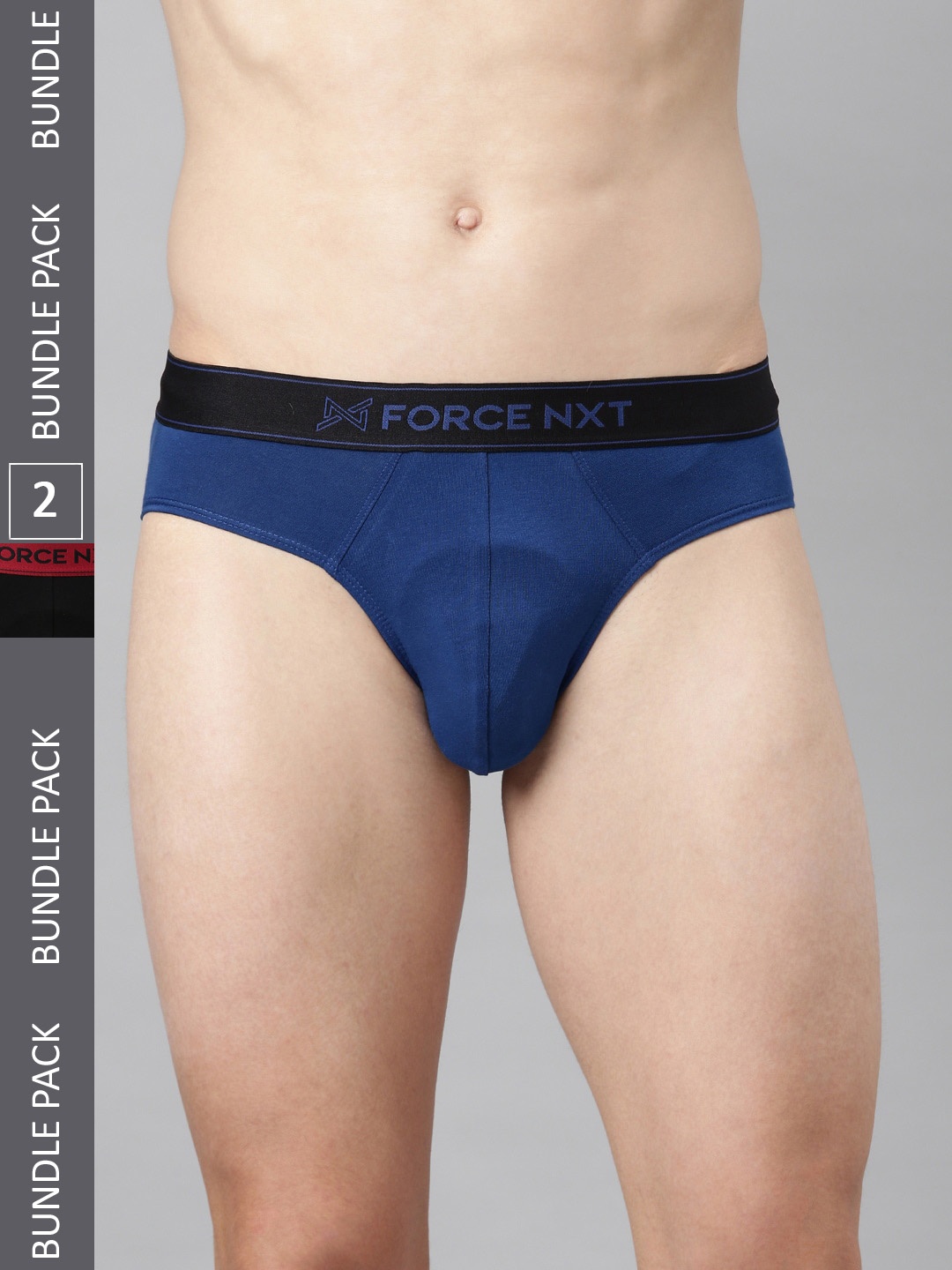 

Force NXT Men Pack Of 2 Assorted Cotton Basic Briefs