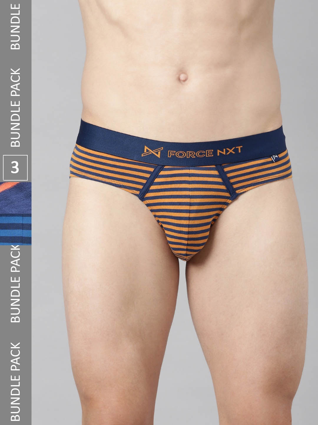 

Force NXT Men Pack Of 3 Assorted Basic Briefs MNFL-56-R3