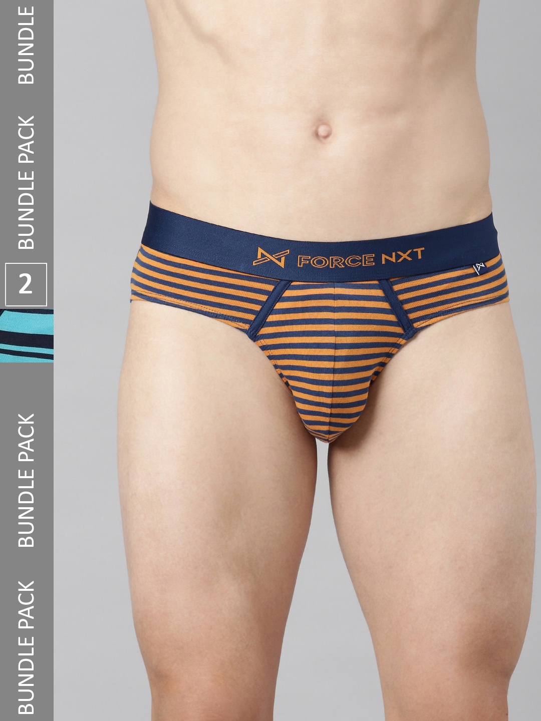 

Force NXT Men Pack Of 2 Assorted Cotton Basic Briefs
