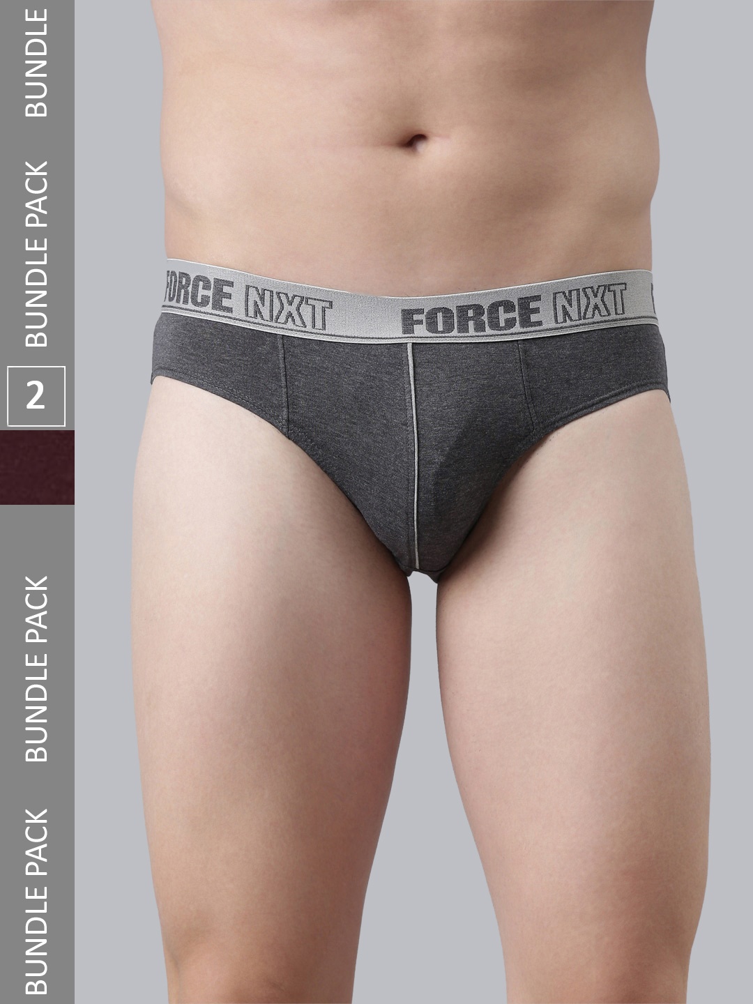 

Force NXT Men Pack Of 2 Assorted Cotton Basic Briefs
