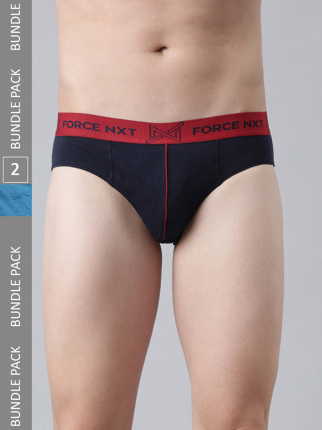 

Force NXT Men Pack Of 2 Assorted Cotton Basic Briefs