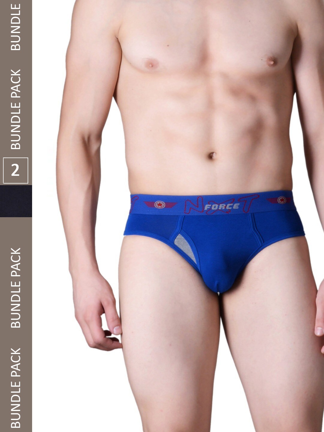

Force NXT Men Pack Of 2 Assorted Cotton Basic Briefs