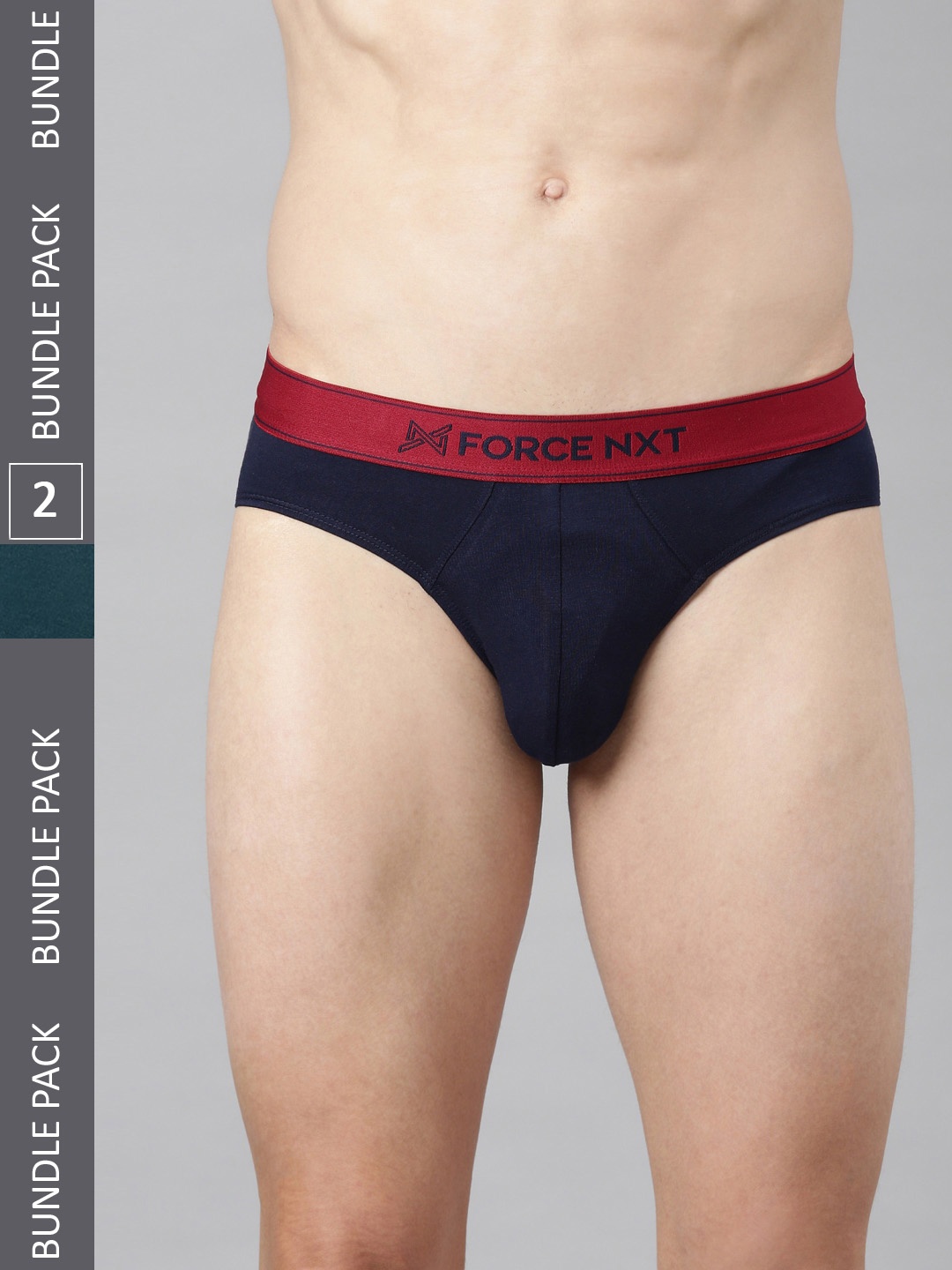 

Force NXT Men Pack Of 2 Assorted Basic Briefs MNFL-35-R3