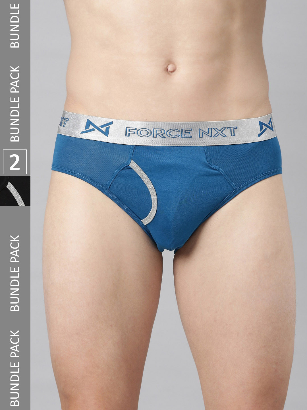 

Force NXT Men Pack Of 2 Assorted Cotton Basic Briefs