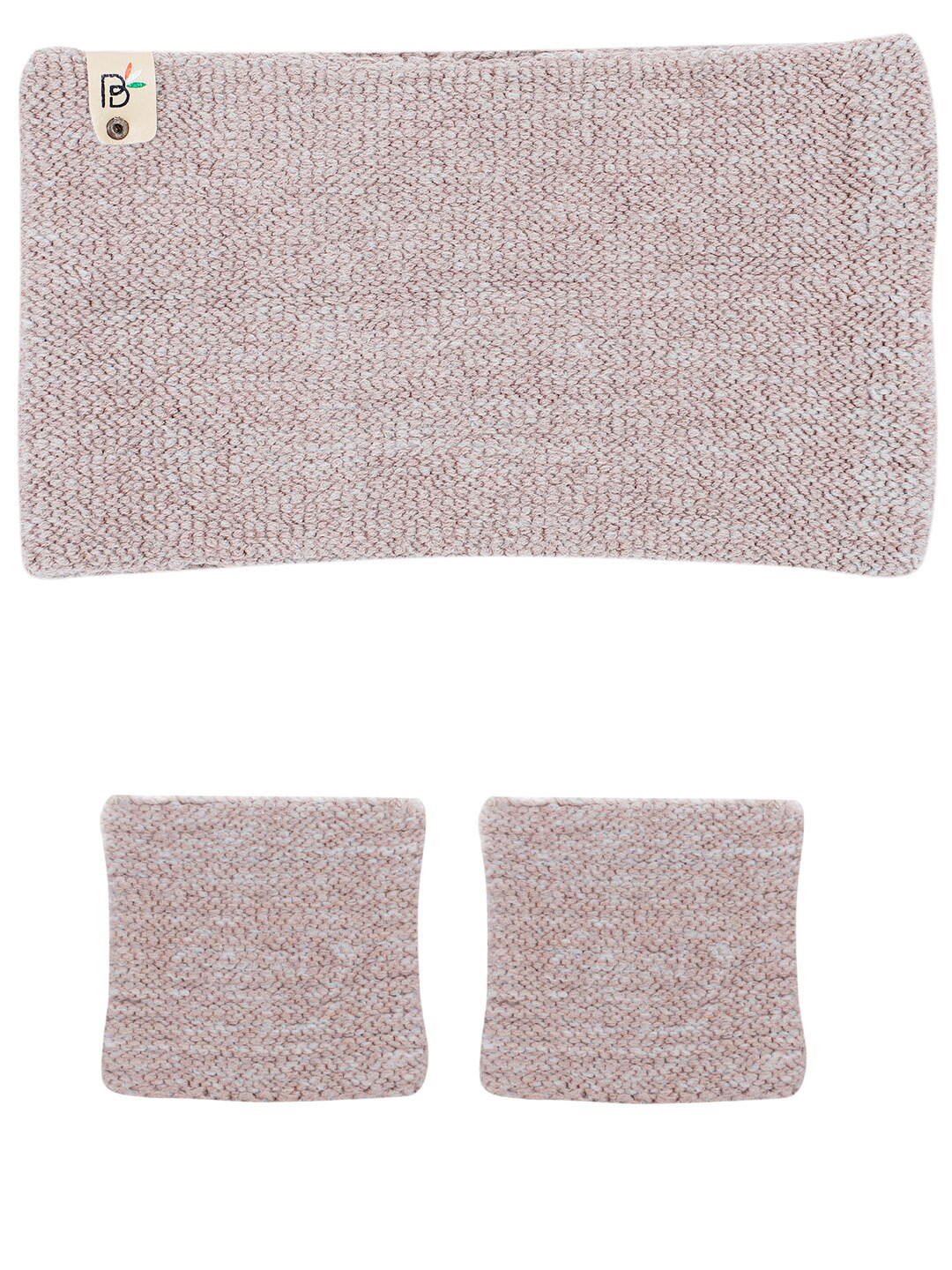 

Bharatasya Women Pure Cotton Sports Headband & Wristband Set, Grey