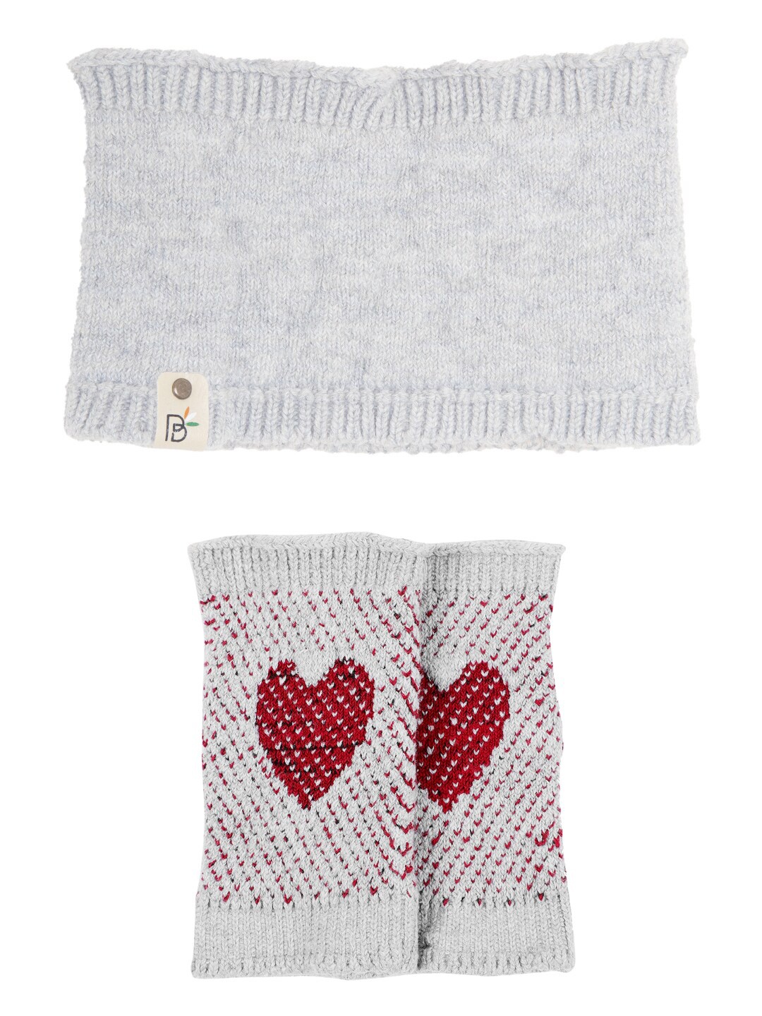

Bharatasya Women Printed Pure Cotton Sports Headband & Wristband Set, Grey