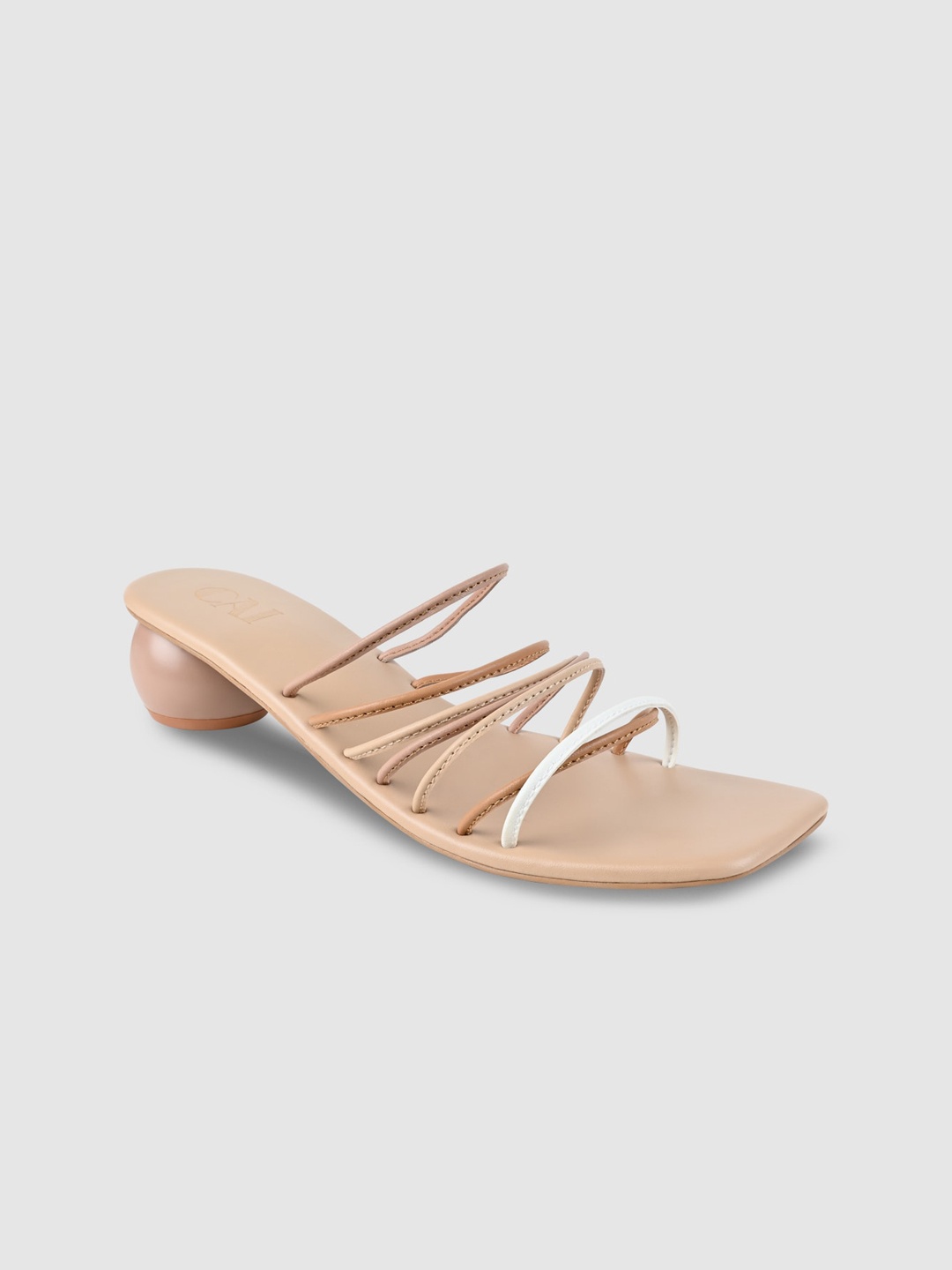 

CAI Solid Block Heels, Peach