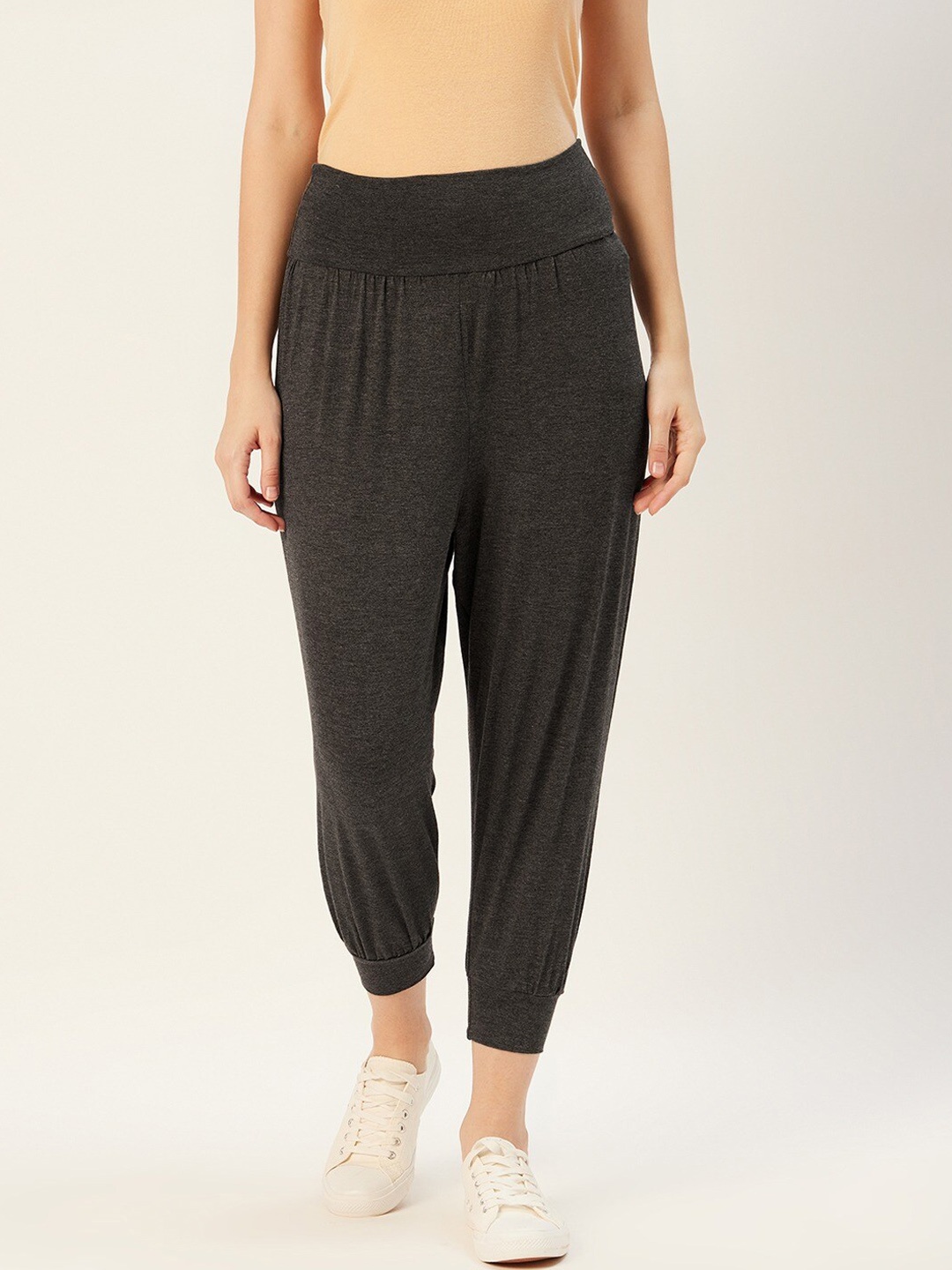 

Sera Women Pure Cotton Joggers, Grey