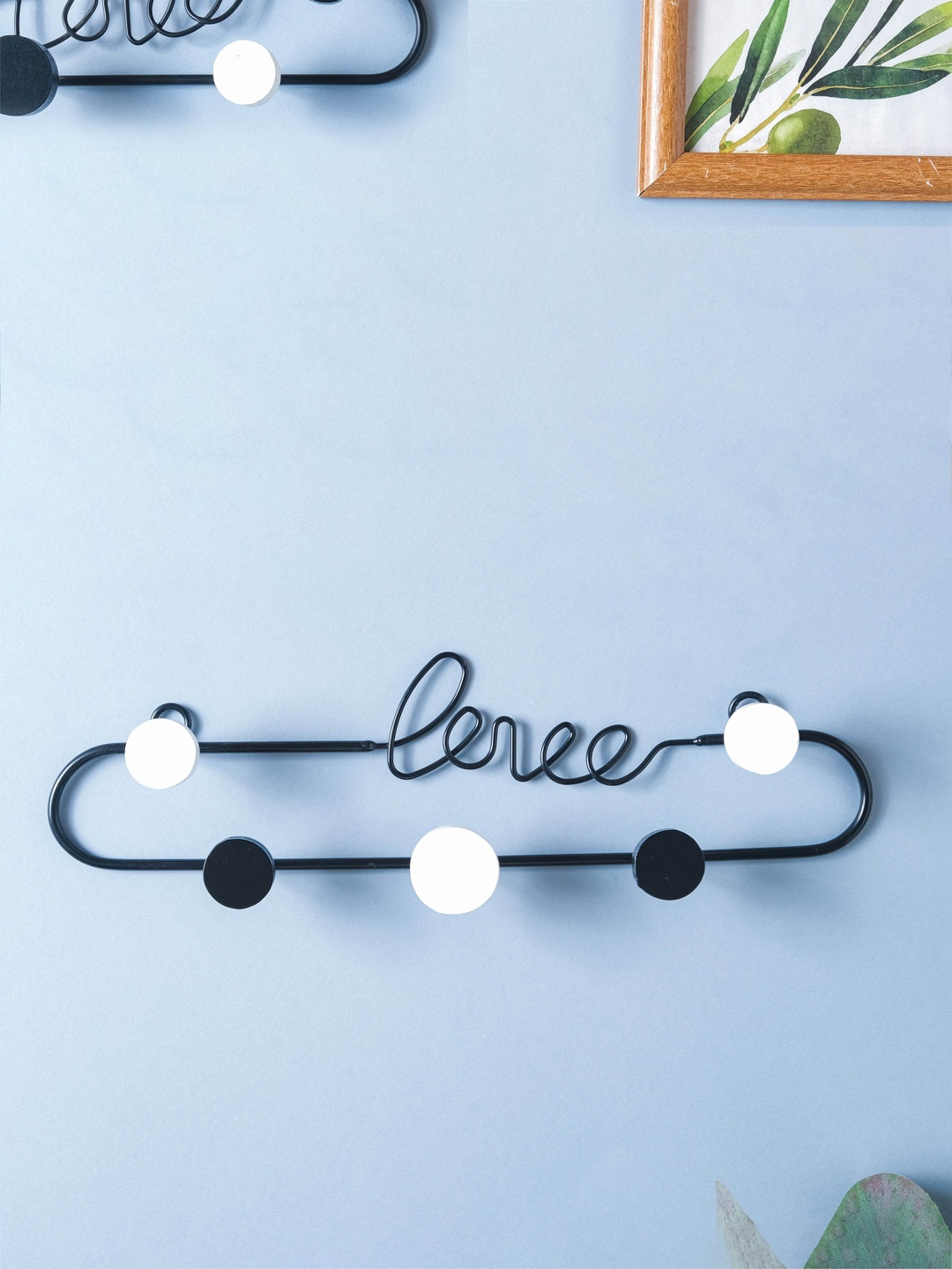

Nestasia Black & White Metal Wall Key Holder