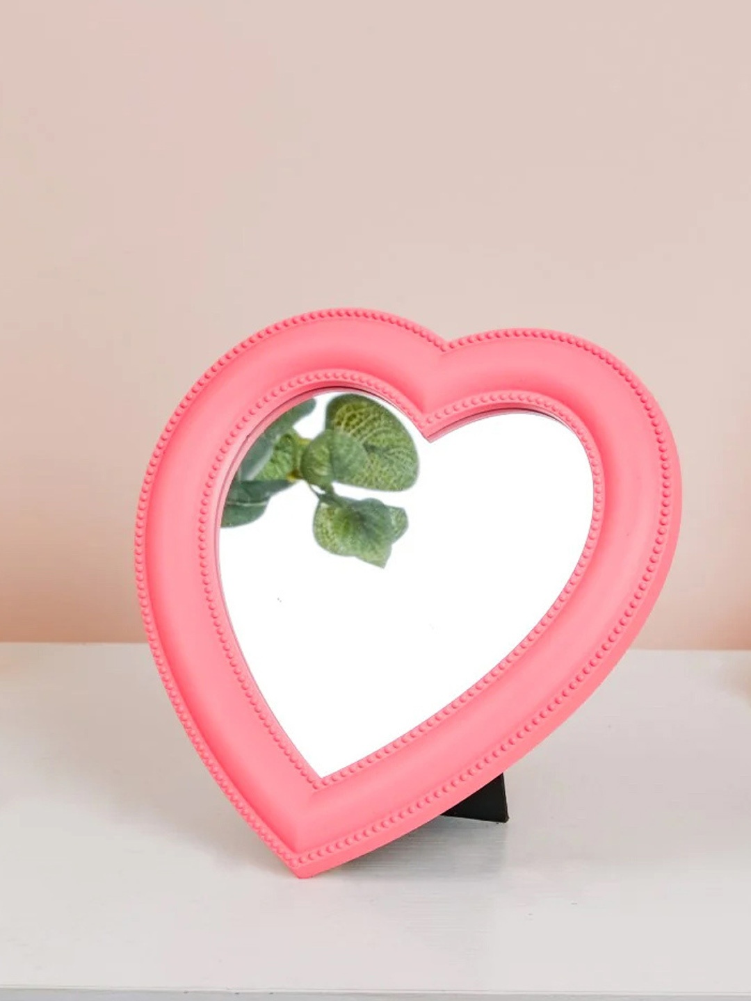 

Nestasia Pink Hearty Unique Design Table Top Mirror