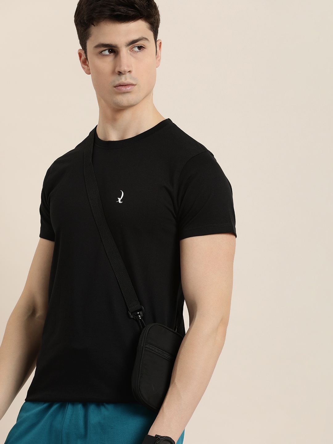 

DILLINGER Solid Pure Cotton Regular Fit T-shirt, Black