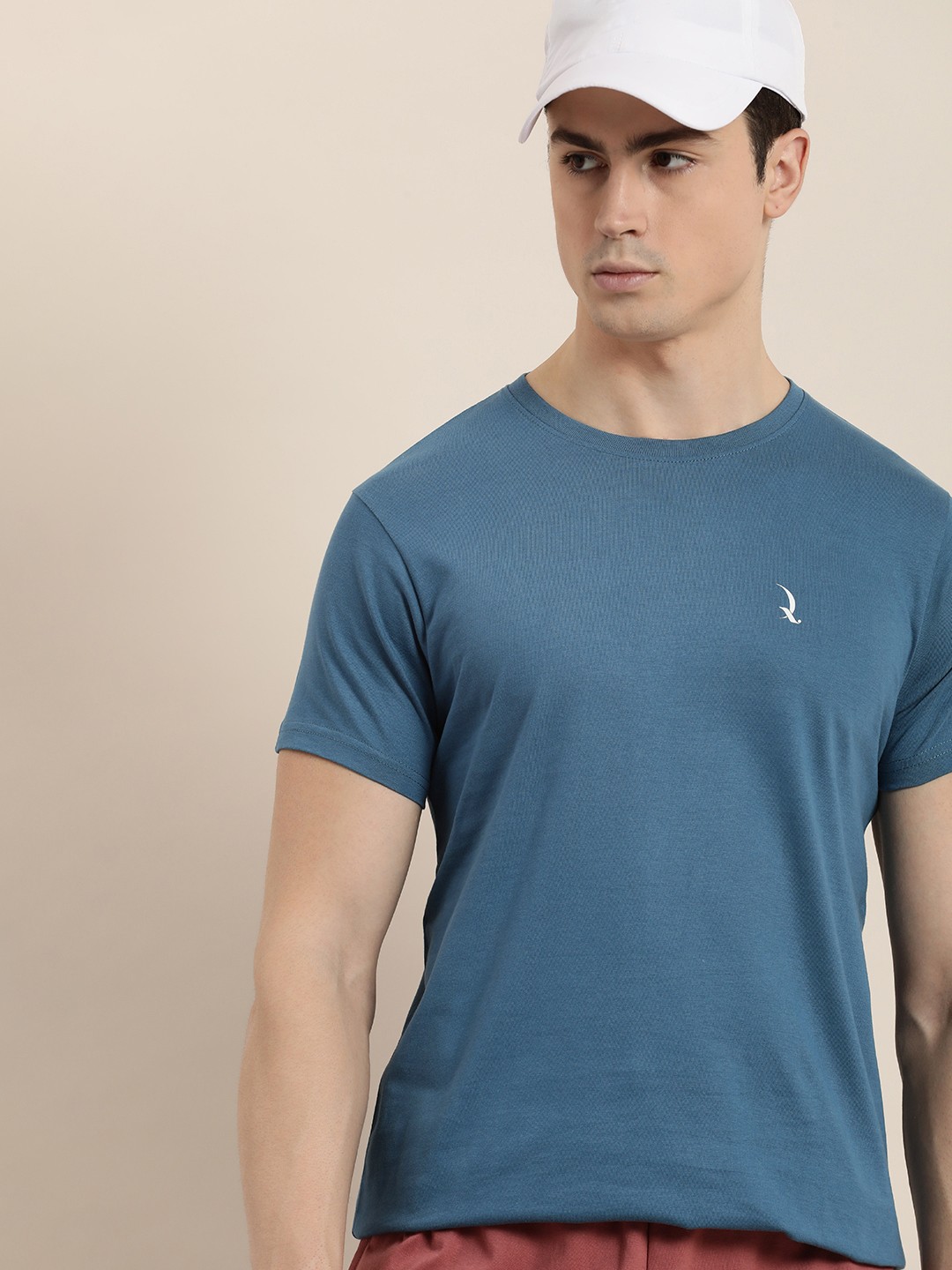 

DILLINGER Solid Pure Cotton Regular Fit T-shirt, Teal