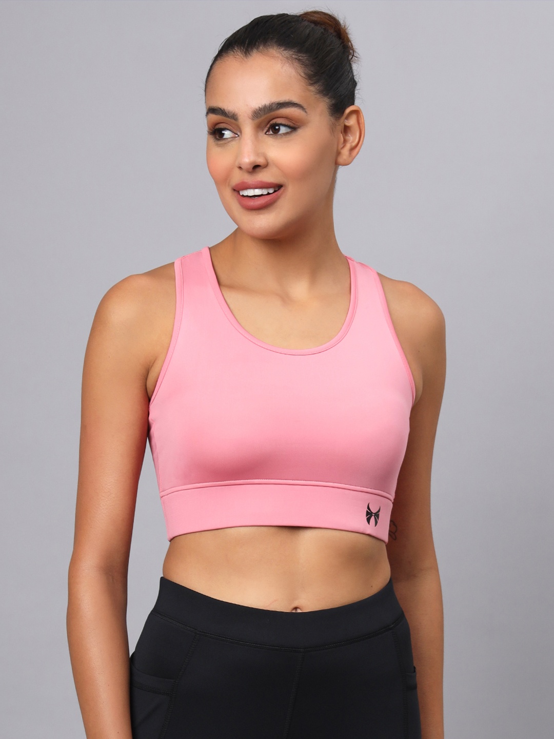 

skyria Non-Padded Rapid-Dry All Day Comfort Racerback Sports Bra, Pink