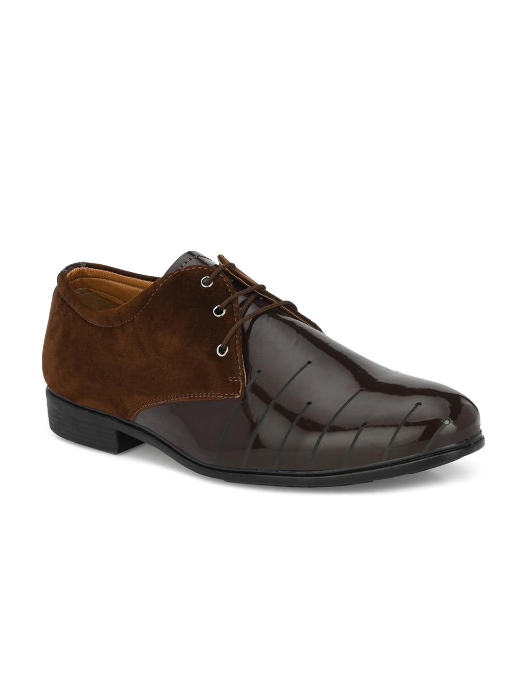 

Azzaro Black Men Formal Lace Ups Derbys, Brown