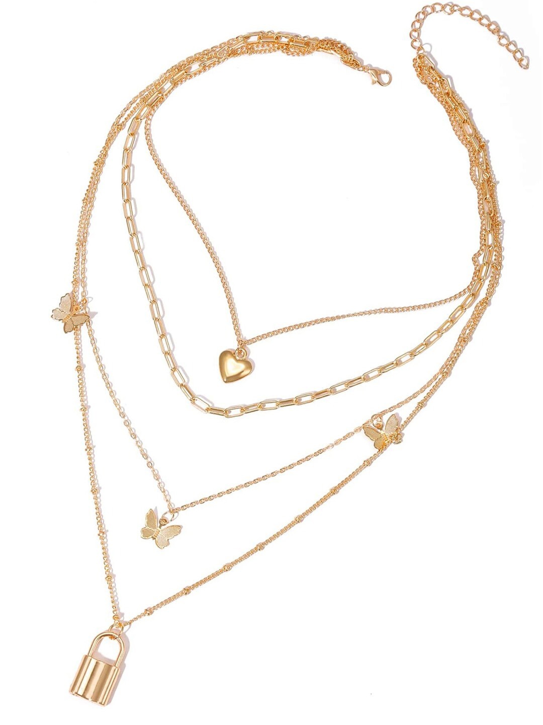 

Jewels Galaxy Women Gold-Plated Layered Necklace