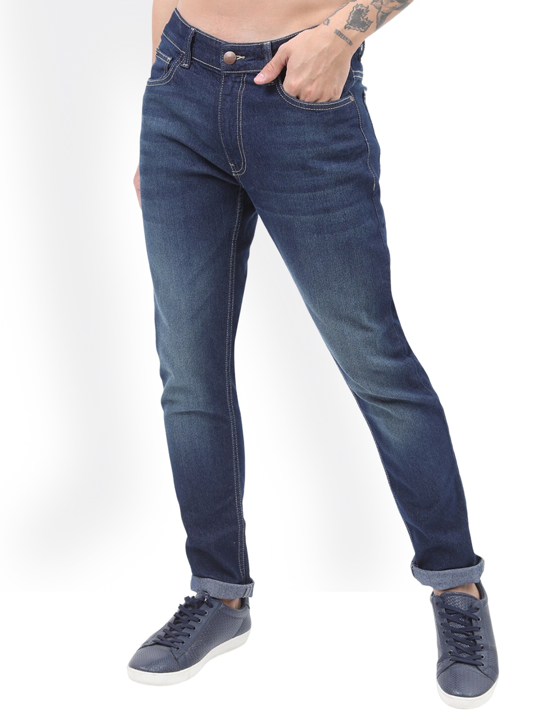 

KETCH Men Slim Fit Light Fade stretchable Jeans, Blue