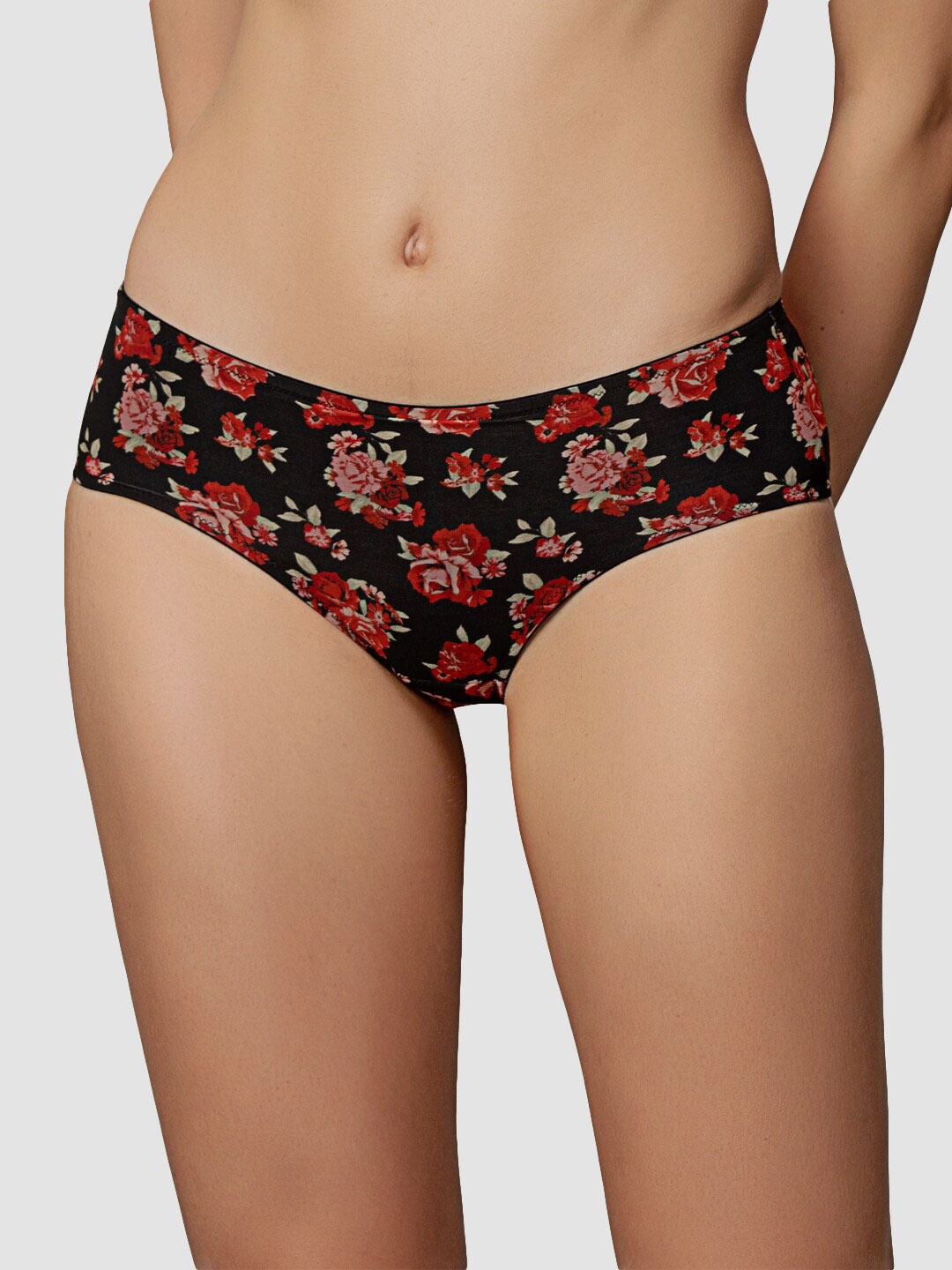 

Triumph Women Printed Hipster Brief, Black