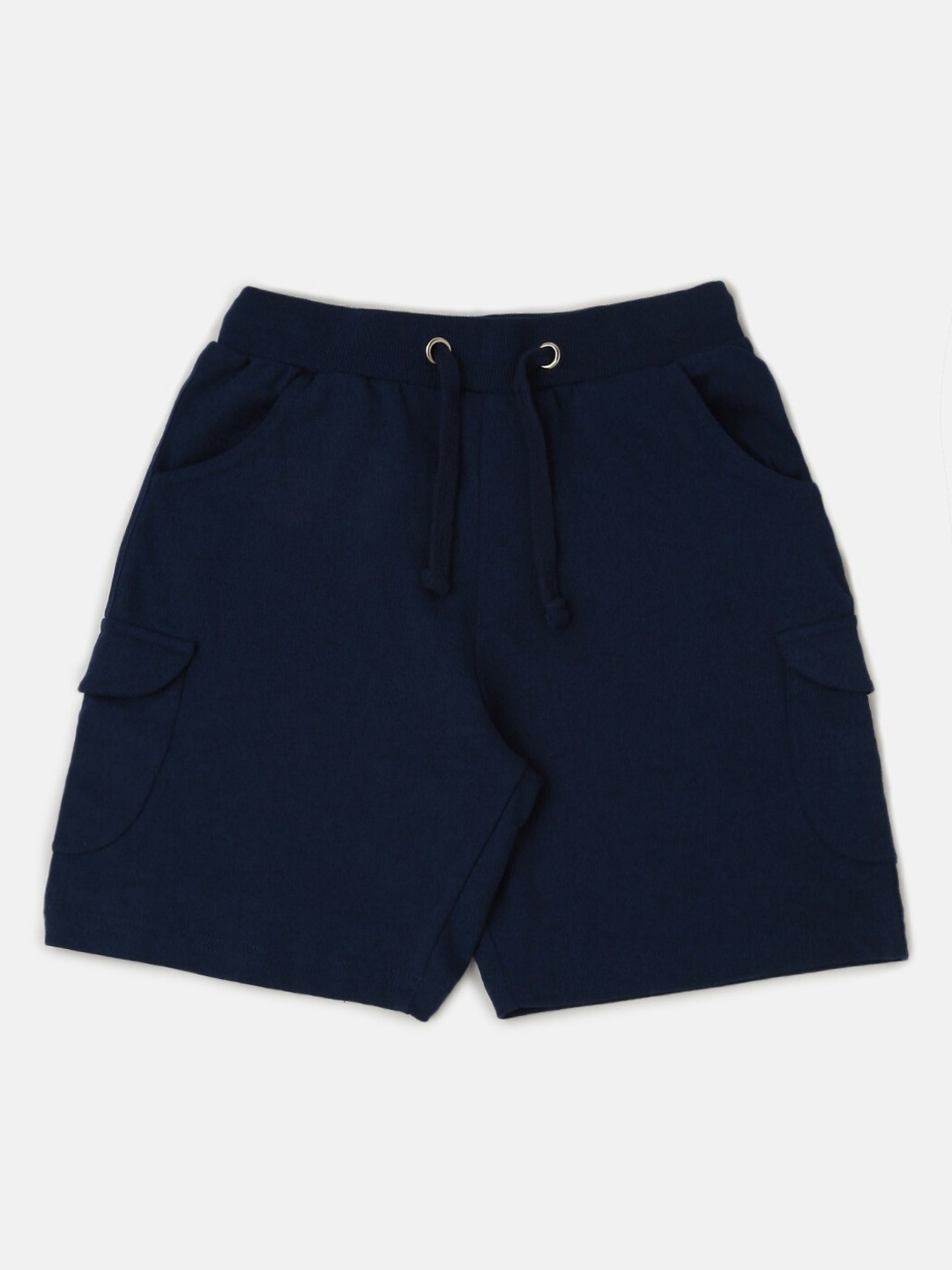 

PIPIN Boys Mid-Rise Regular Fit Cotton Sports Shorts, Navy blue