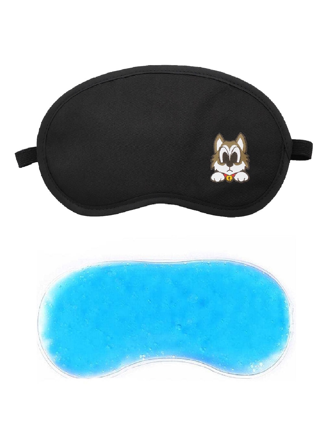 

JENNA Graphic Printed Sleeping Eye Mask With Cooling Ice Gel, Black