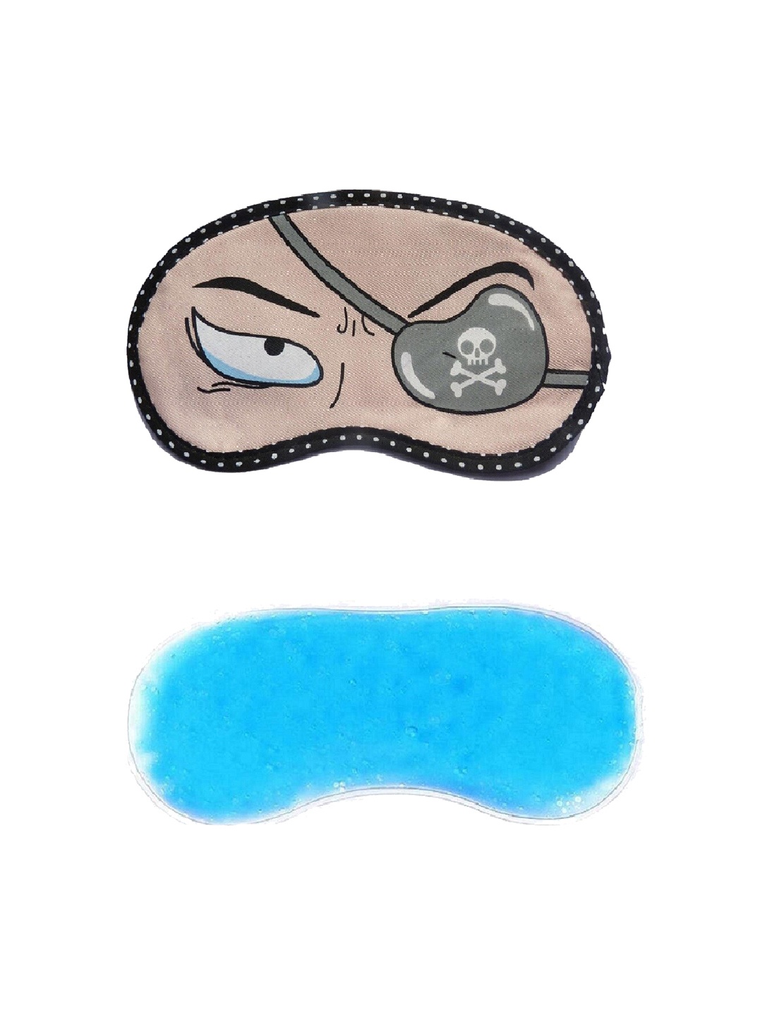 

JENNA Patch Eye Sleeping Mask With Cooling Ice Gel, Brown