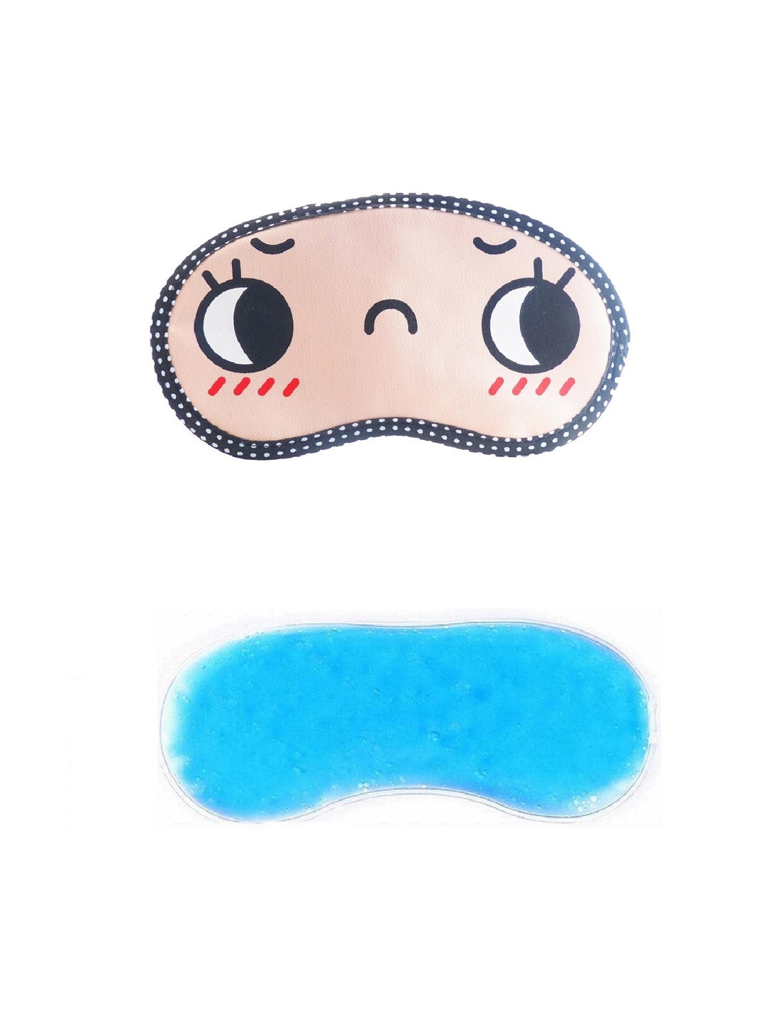 

JENNA Printed Sleeping Eye Mask With Cooling Ice Gel, Pink