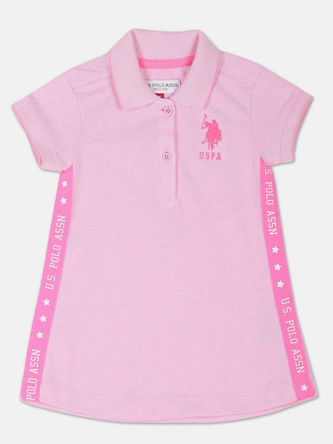 

U.S. Polo Assn. Kids Girls T-shirt Dress, Pink