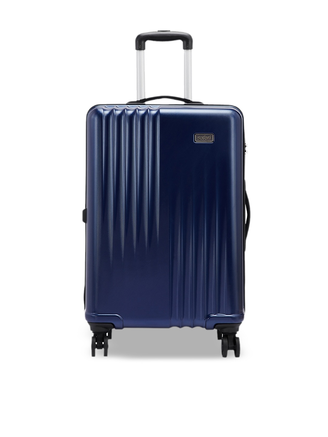 

Safari Ryder Textured Hard Medium Suitcase Trolley, Navy blue