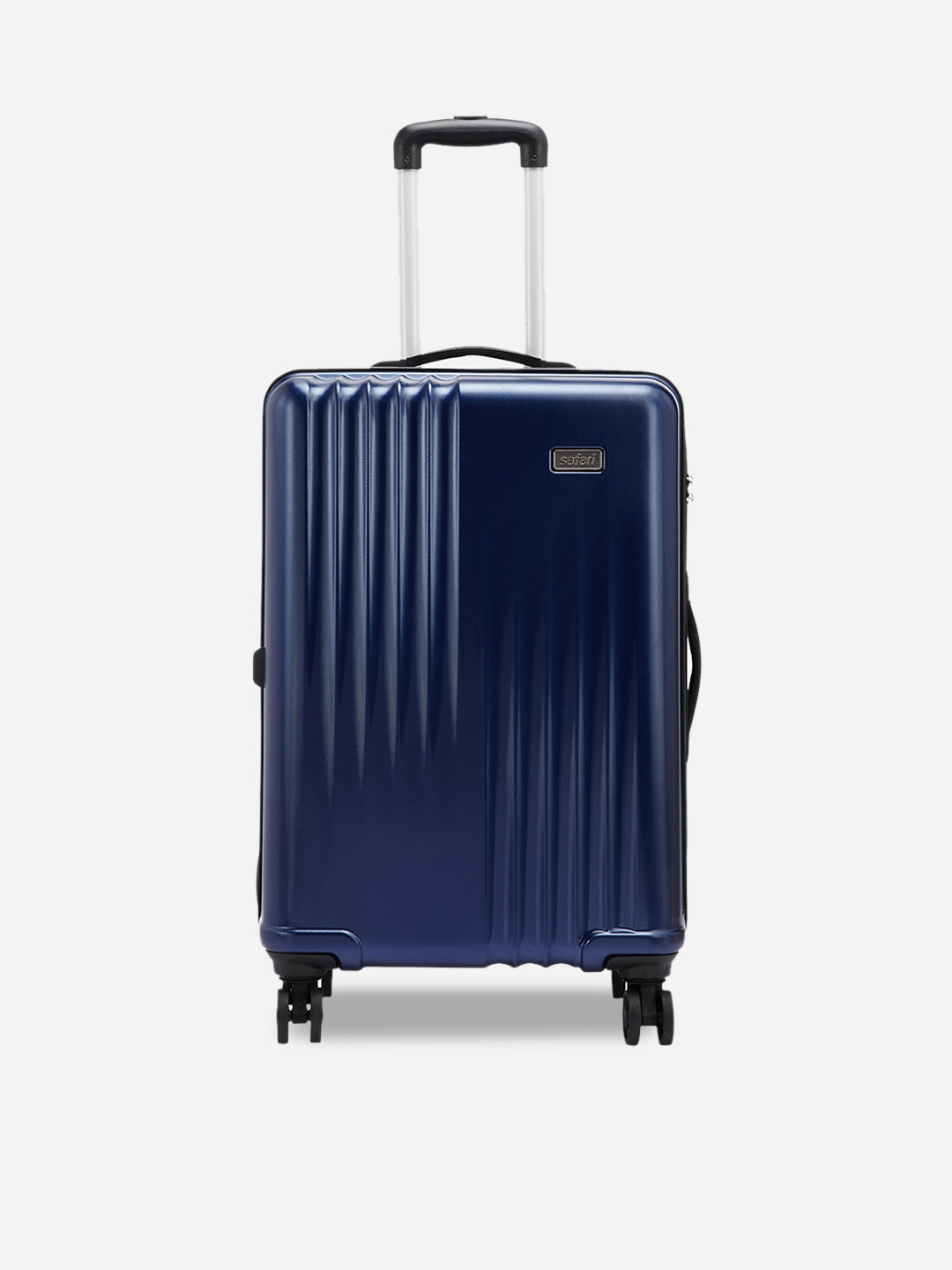 

Safari Ryder Textured Hard-Sided Large Trolley Suitcase, Blue