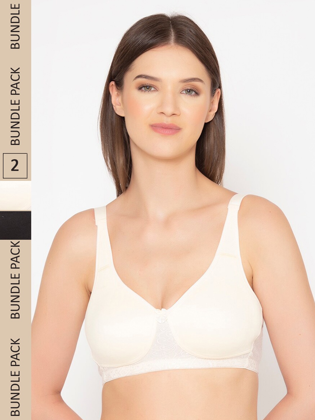 

GROVERSONS Paris Beauty Pack Of 2 Non-Padded T-Shirt Bra, White