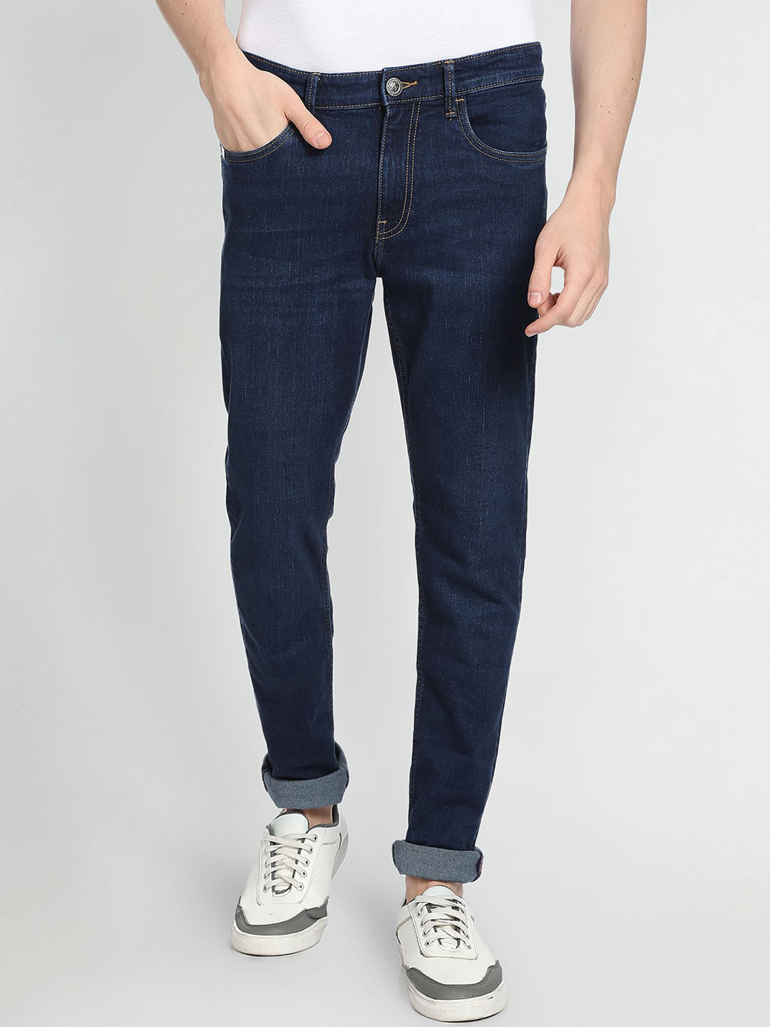 

Arrow Sport Men Slim Fit Clean Look Jeans, Blue