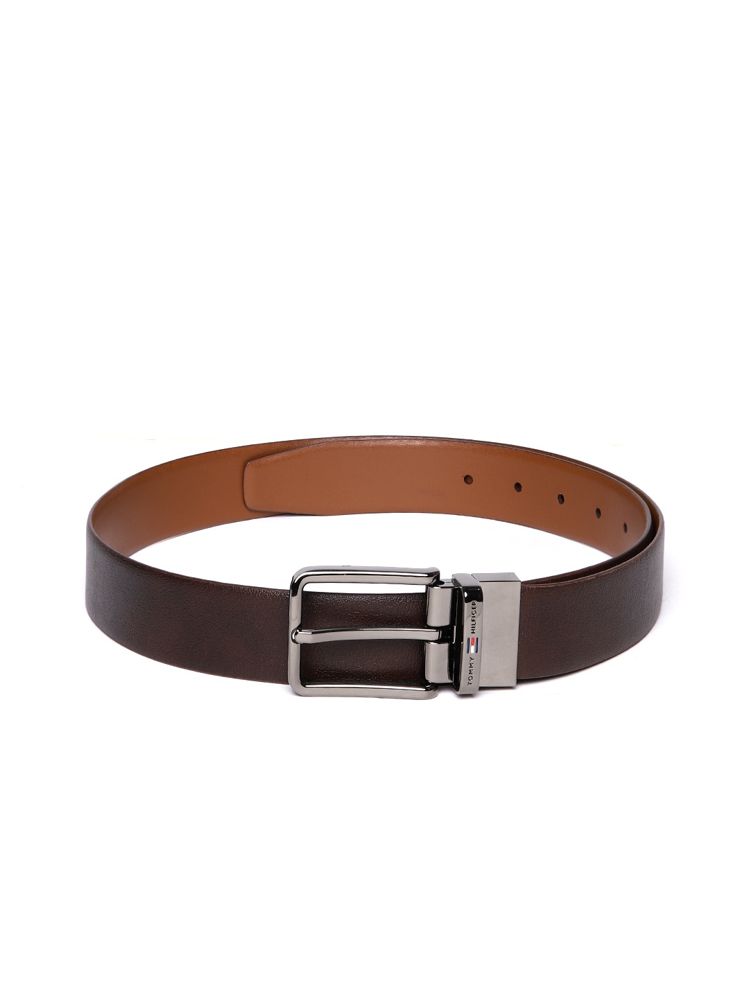 

Tommy Hilfiger Men Reversible Leather Belt, Brown