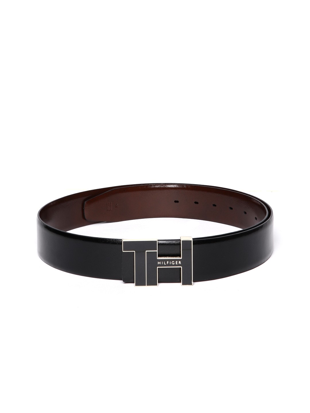 

Tommy Hilfiger Men Reversible Leather Belt, Black