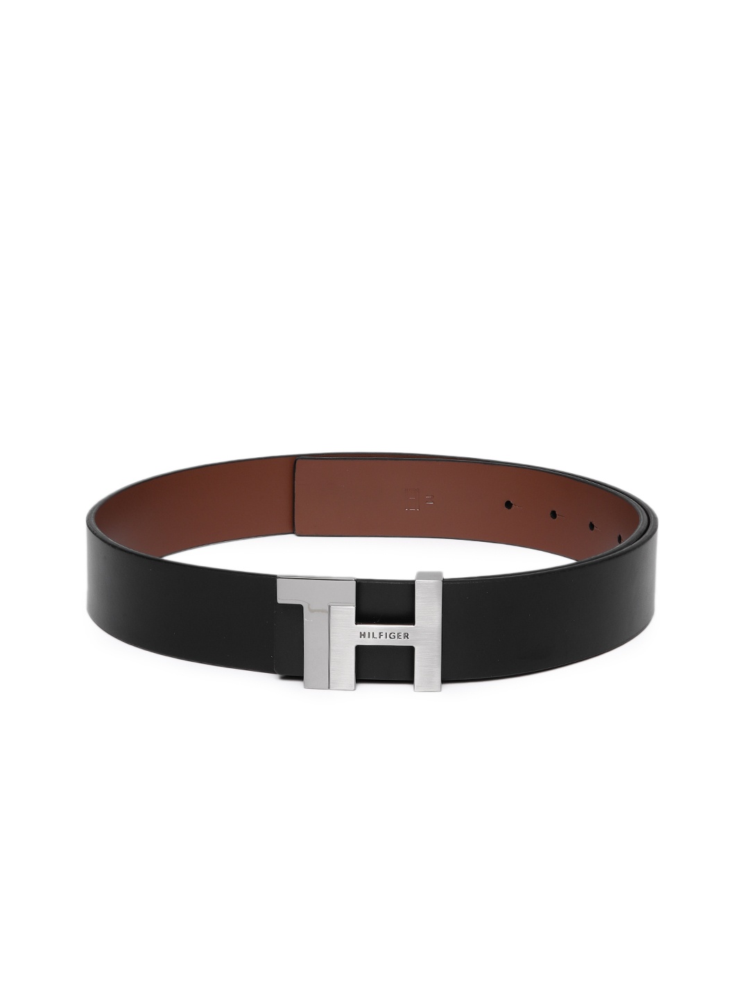 

Tommy Hilfiger Men Reversible Leather Belt, Black