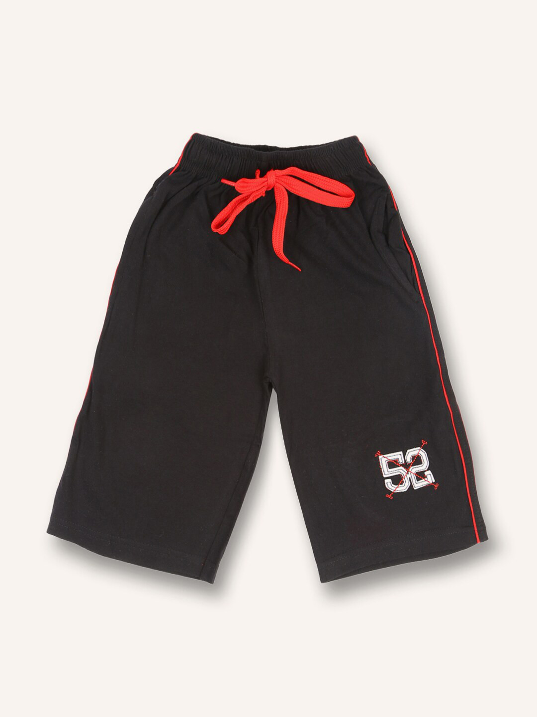

V2 Value & Variety Boys Cotton Regular Fit Shorts, Black