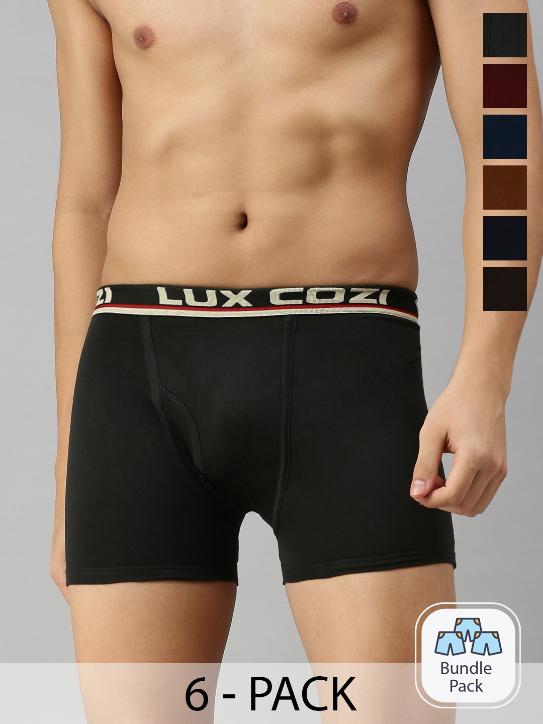 Lux Cozi Men Pack Of 5 Assorted Trunks