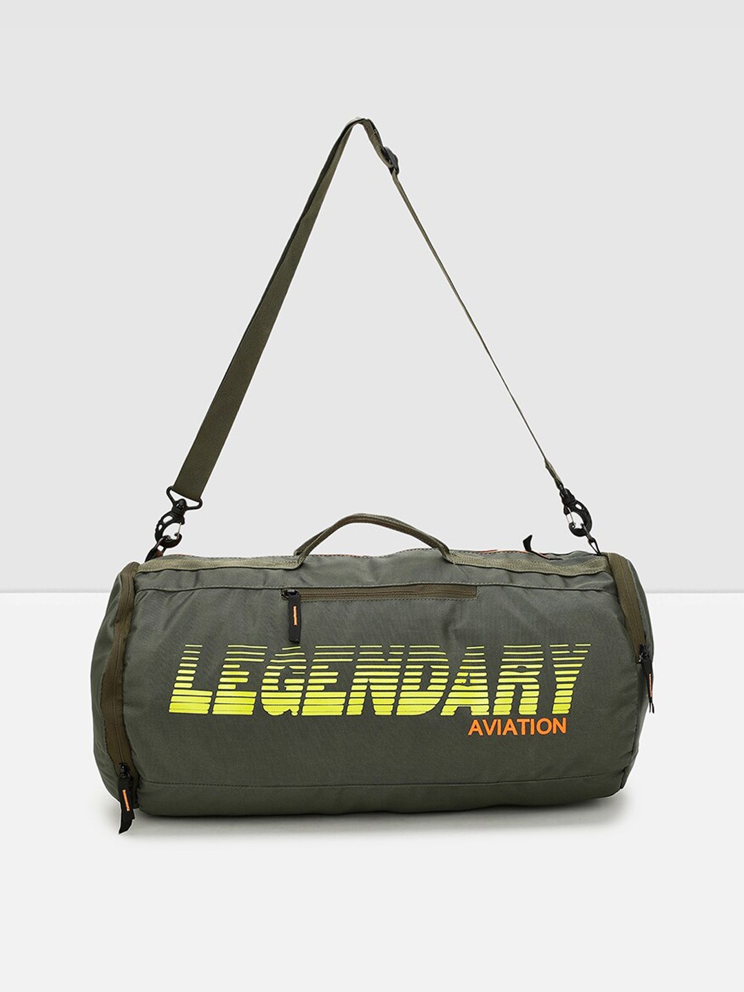 

max Men Printed Travel Duffel Bag, Olive