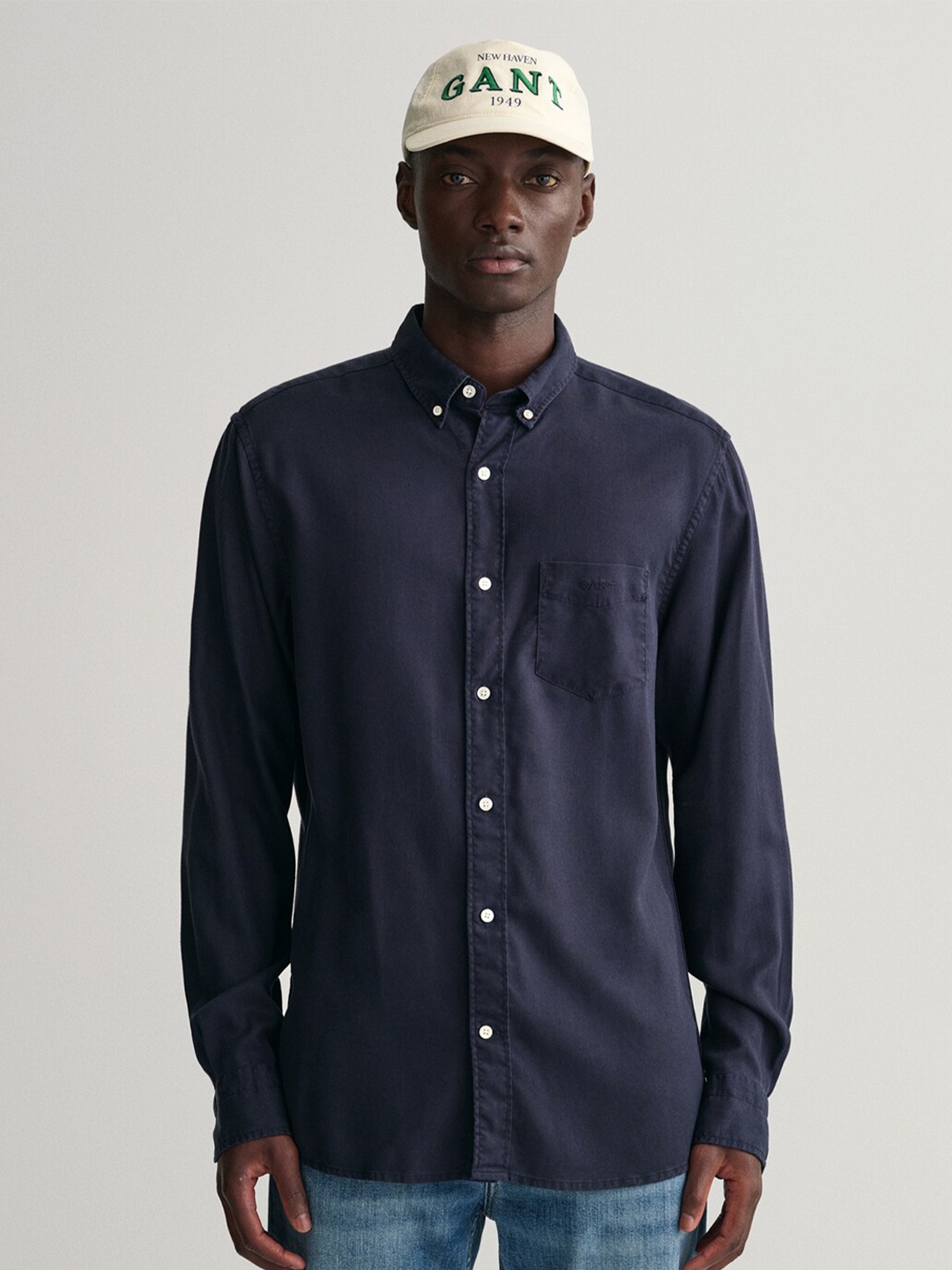 

GANT Men Comfort Cotton Casual Shirt, Blue