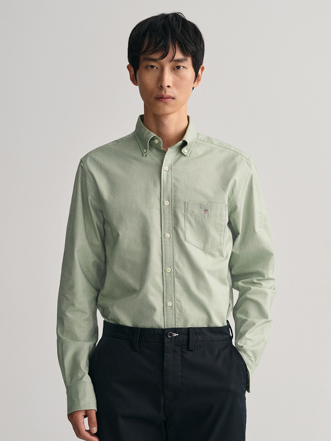 

GANT Men Comfort Cotton Formal Shirt, Sea green