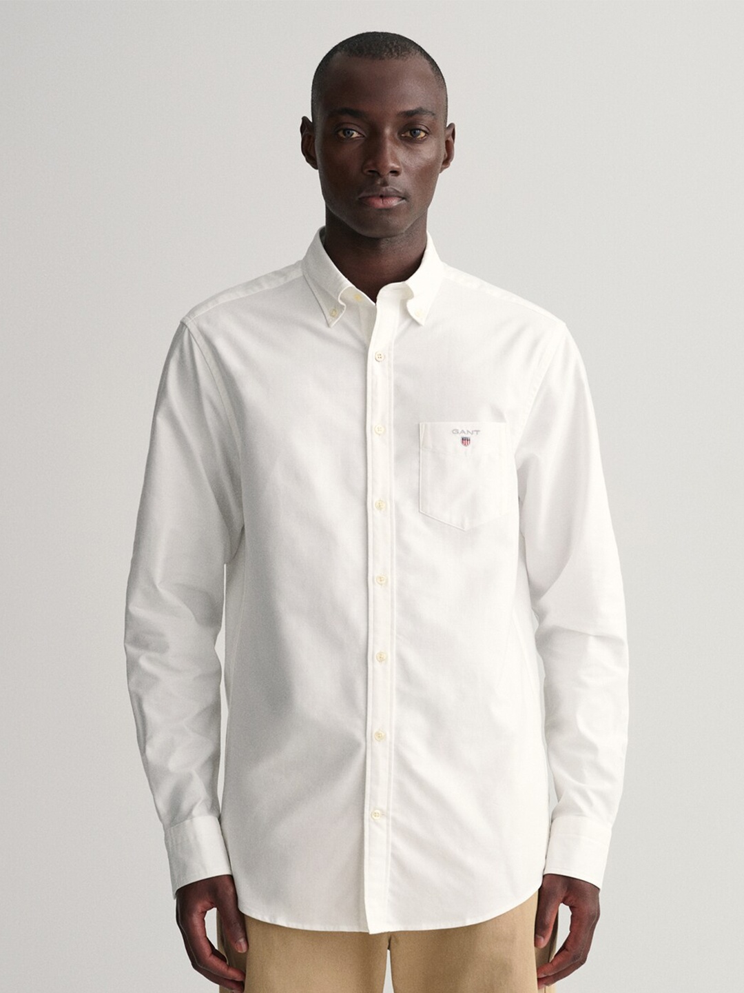 

GANT Men Comfort Cotton Casual Shirt, White