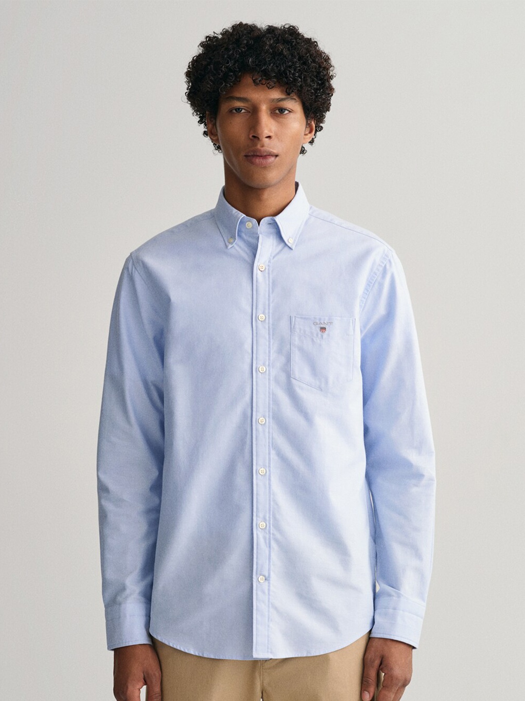 

GANT Men Comfort Cotton Casual Shirt, Blue