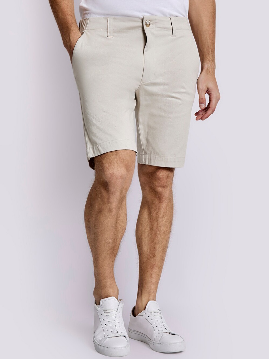 

Bruun & Stengade Men Regular Fit Chino Shorts, Beige