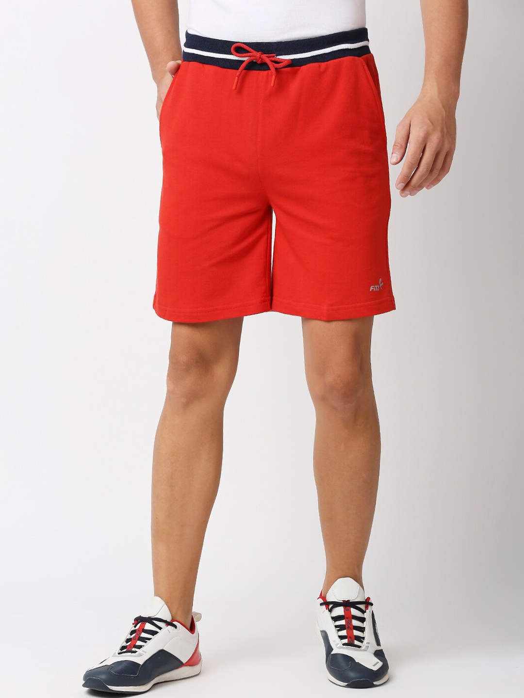 

FiTZ Men Slim Fit Outdoor Sports Shorts, Red
