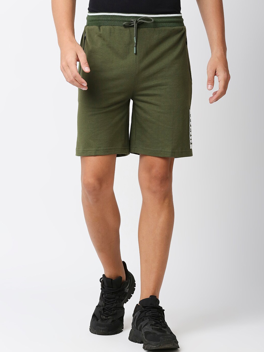

FiTZ Men Slim Fit Outdoor Sports Shorts, Olive