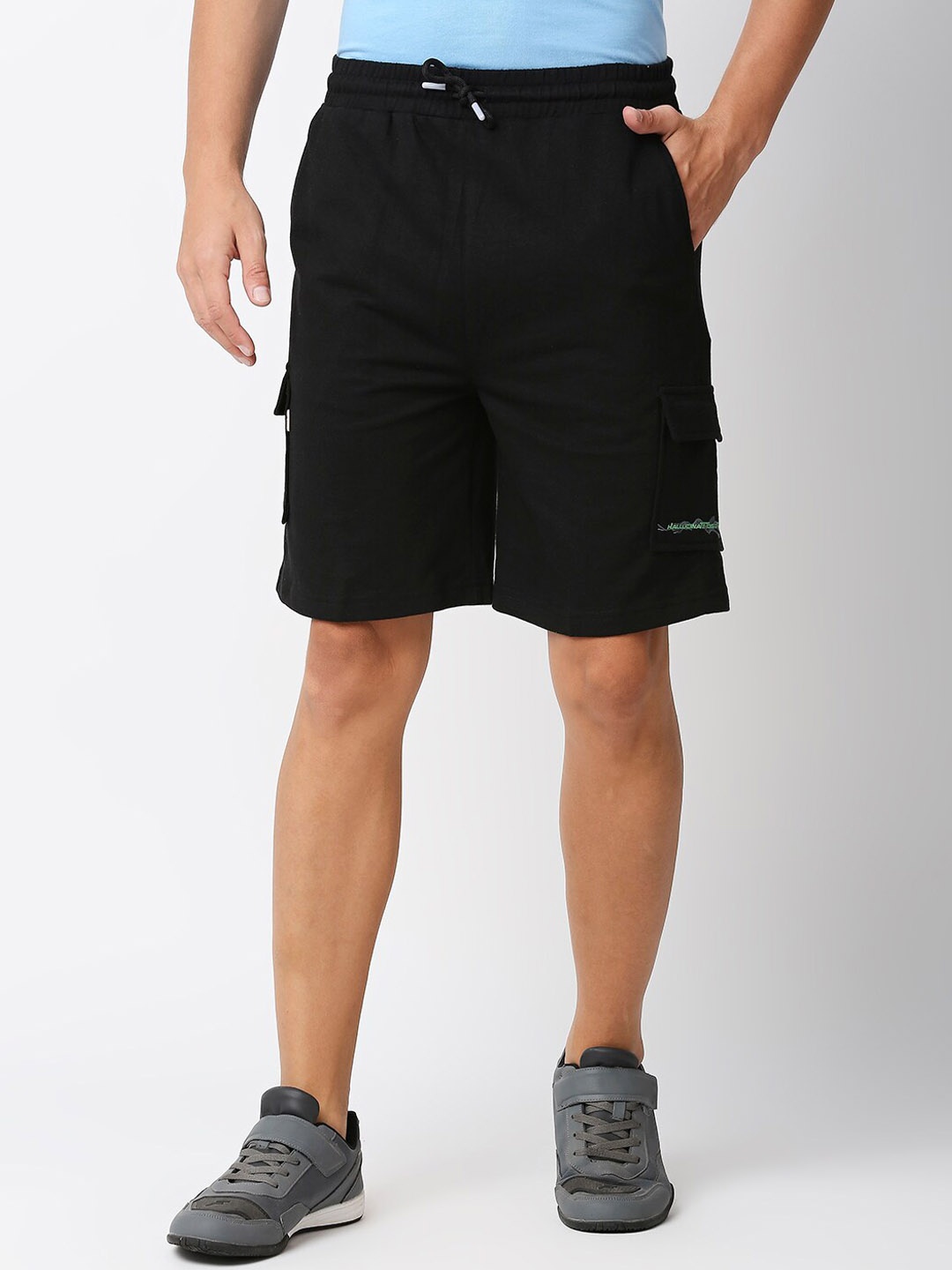 

FiTZ Men Slim Fit Outdoor Sports Shorts, Black