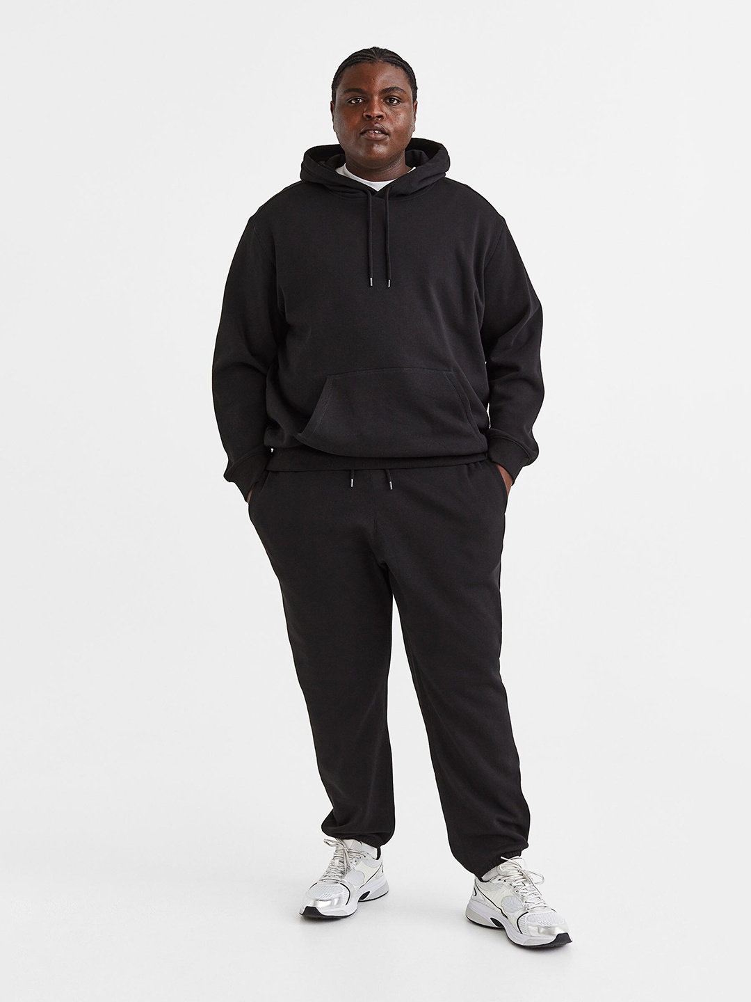 

H&M Men 2-Piece Relaxed Fit Sweatshirt Set, Black
