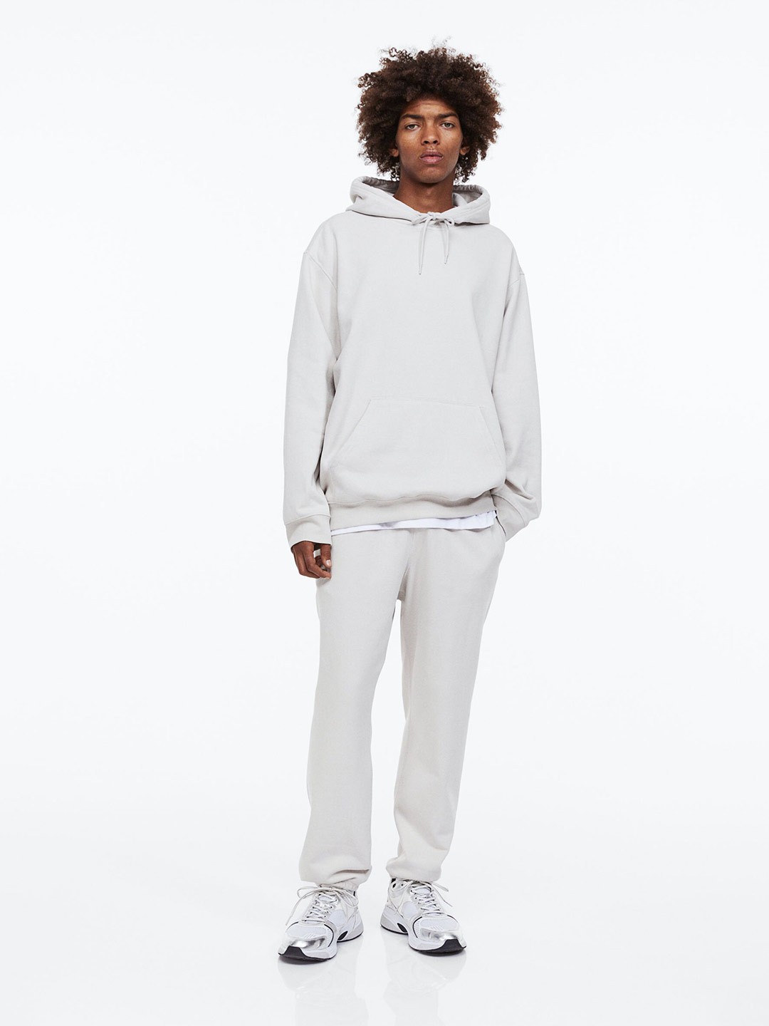 

H&M Men 2-Piece Relaxed Fit Sweatshirt Set, Grey