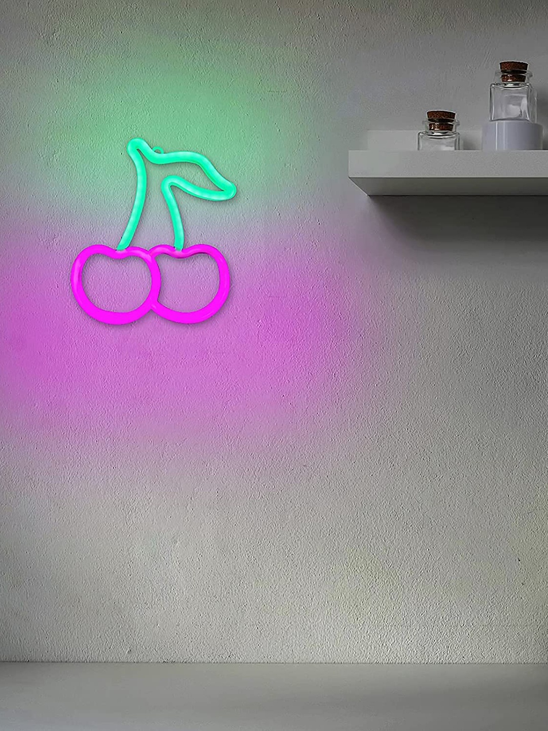 

XERGY Green & Pink Led Lights Wall Lamp