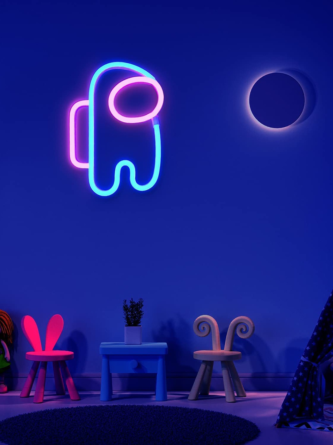 

XERGY Blue & Purple Among Design Shock-Proof Neon Sign